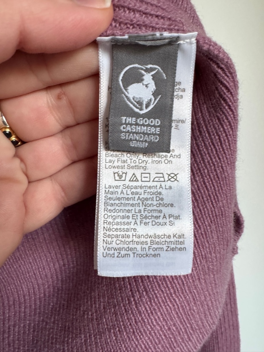 NWT! J. CREW Women’s Ribbed Cashmere Turtleneck Sweater Smoky Orchid Size Medium - Picture 8 of 11